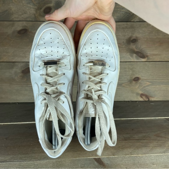 Nike Air Force one sage Womens size 8.5 shoes white leather platform sneakers - Picture 5 of 8